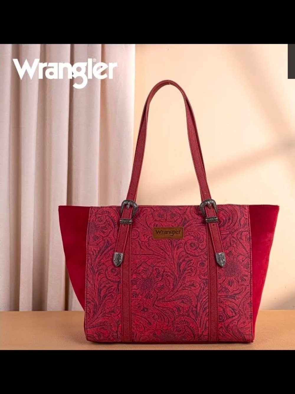 Wrangler Red Paisley-Print CCW Tote